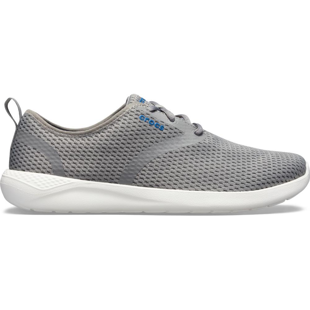 Tênis crocs literide mesh lace m smoke/white | Shopee Brasil