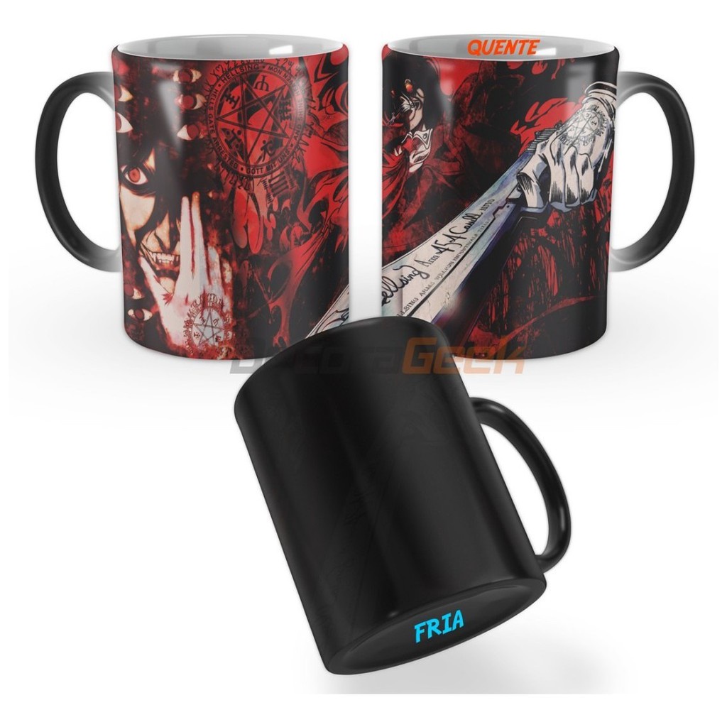 Caneca Mágica Hellsing Alucard Cartoon