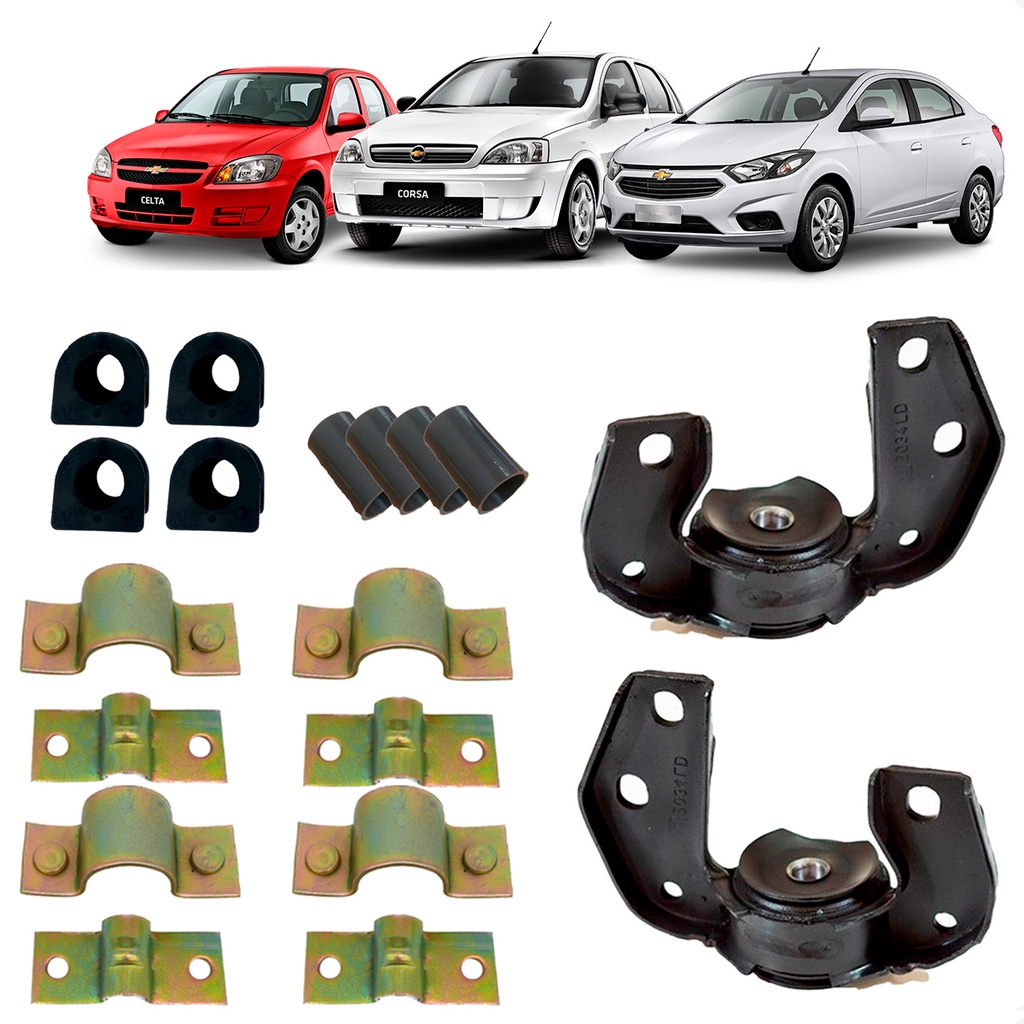 Kit Suporte Bucha Barra Tensora Estabilizadora Corsa Classic Pick-up SW ...