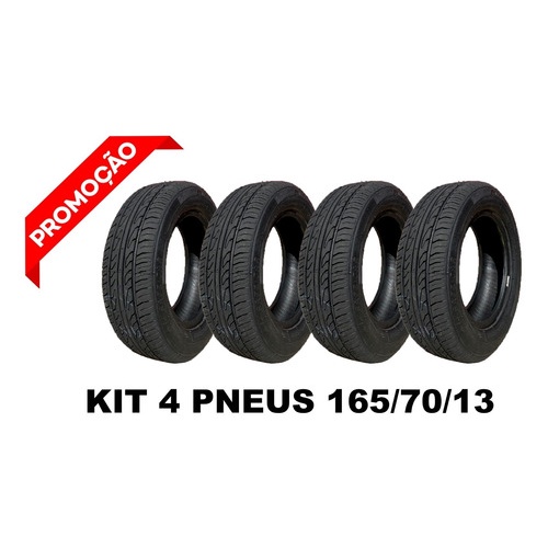 Kit 4 Pneu 165 70 13 Remold Aro 13 Radial Garantia Escorrega o