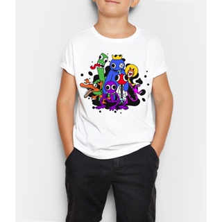 Crianças crianças Roblox Rainbow Friends Imprimir T-shirt de manga curta Tee  Tops