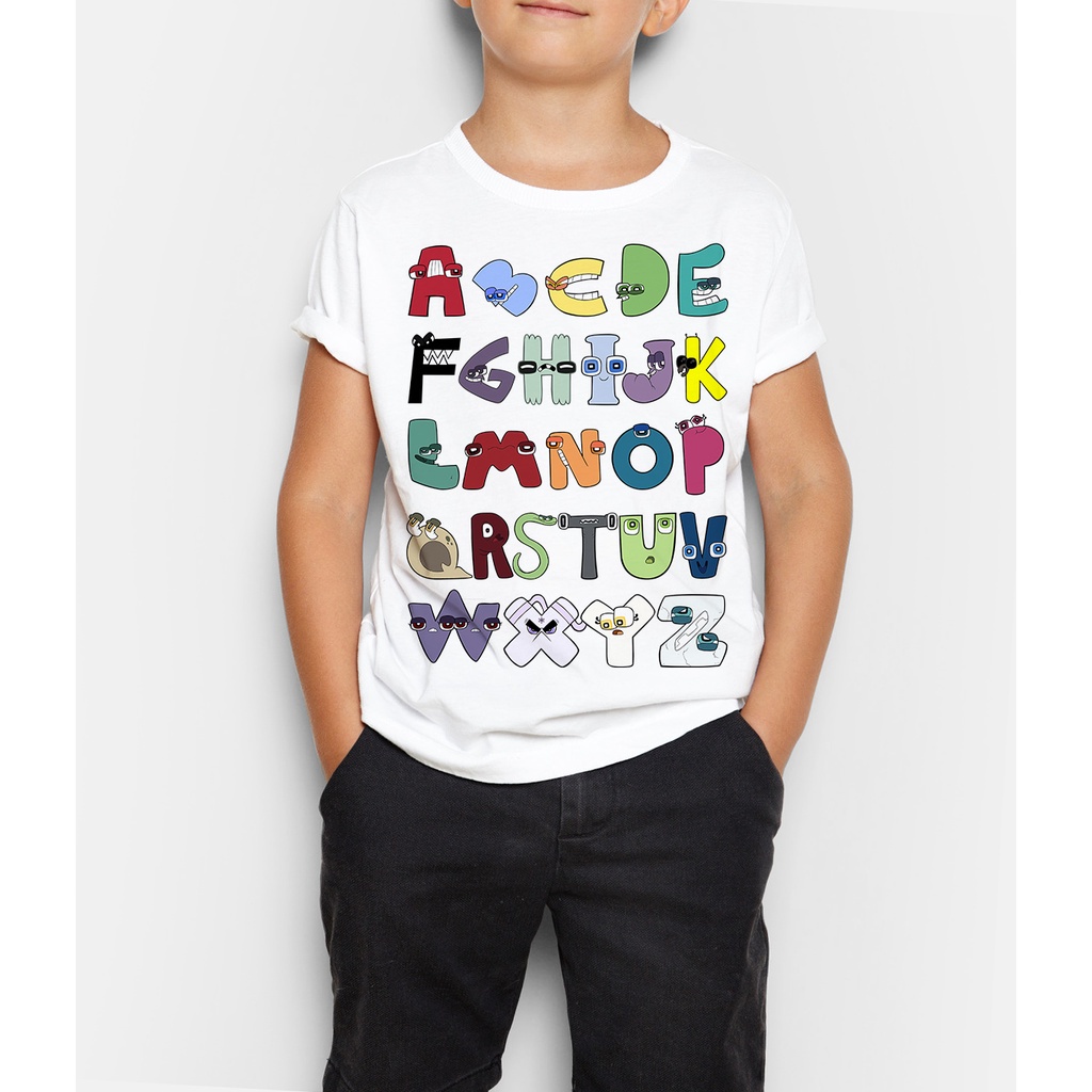 Camiseta Infantil Alphabet Lore Alfabeto De A À Z - Culpa Do Lag - Camiseta  Infantil - Magazine Luiza