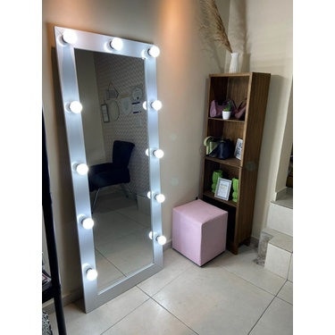 Espelho Camarim Corpo Todo 1,61 X 0,61 Branco 11 Bocais | Shopee Brasil