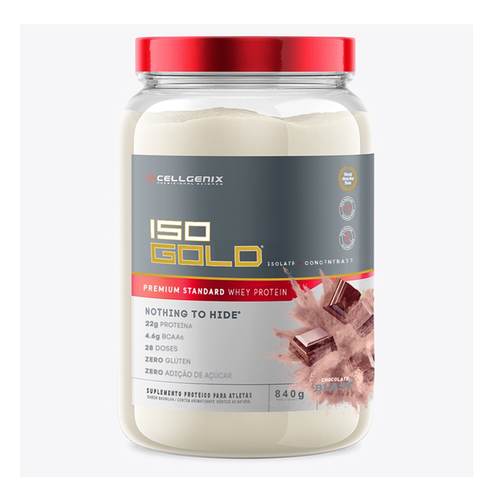 Whey Protein Isolado Iso Gold 840g – Cellgenix