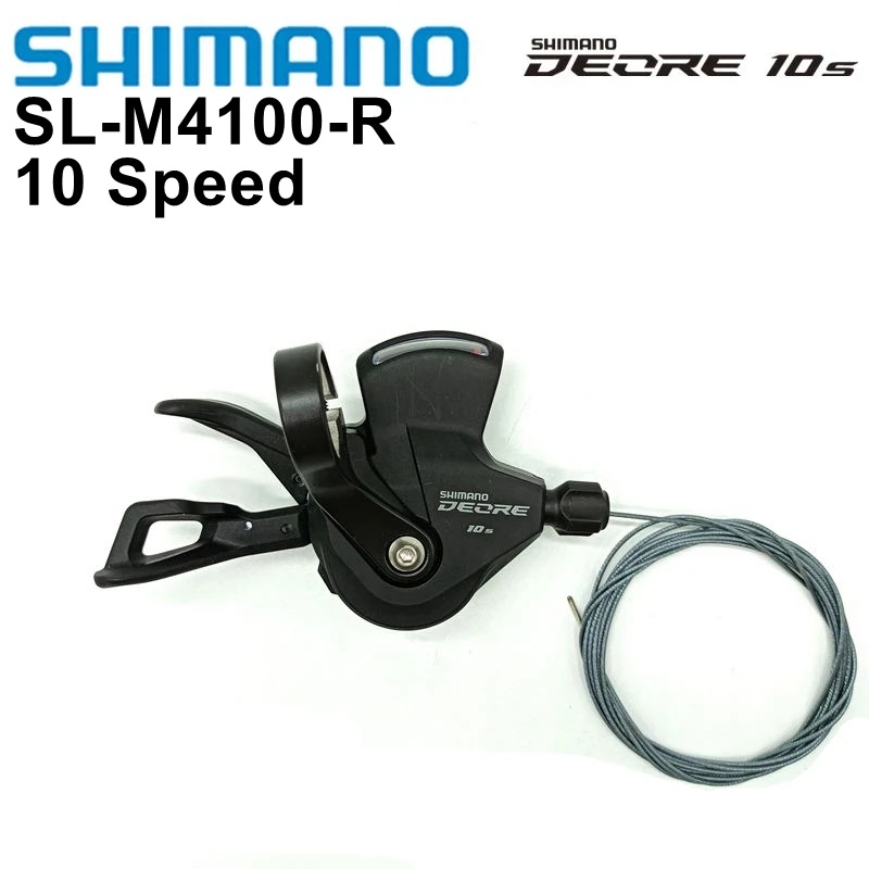 Leva Cambio Shimano Cambio Shimano Deore SL-M4100-R - 10 Velocità I-spec EV Deragliatore Posteriore 10v Leva Destra Bici