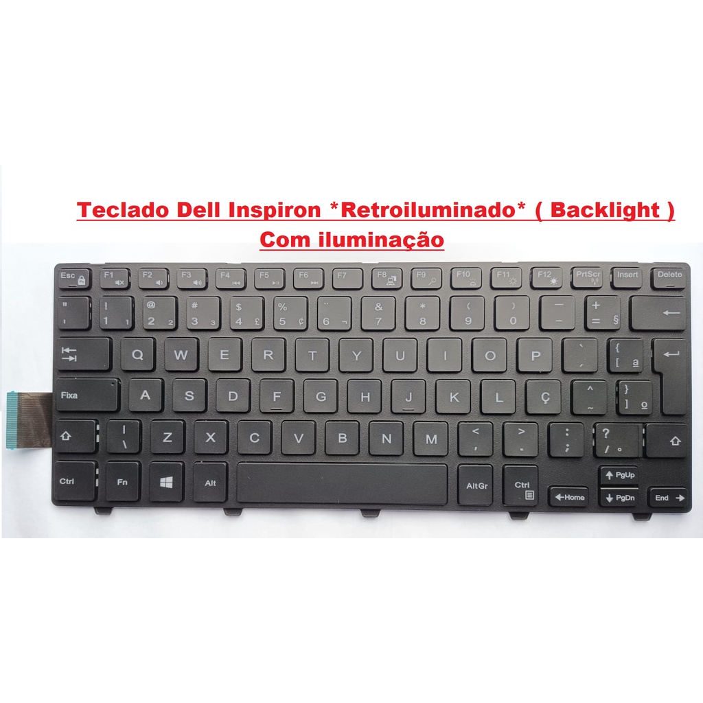 Teclado Dell Vostro 14 3468 Retroiluminado Shopee Brasil 5052