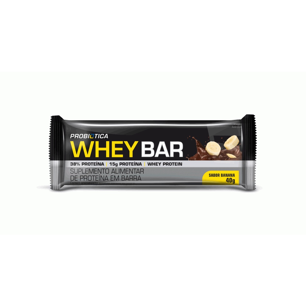 Whey Bar Low Carb (40g) – Probiótica – Banana