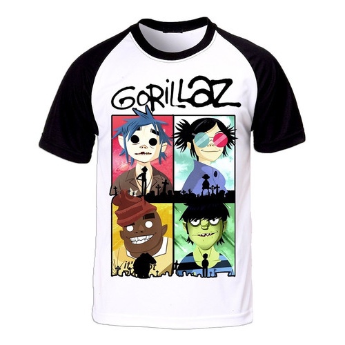 Camiseta Gorillaz Shopee Brasil