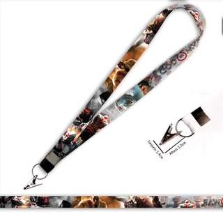 Cordão personalizado God Of Wars para Crachá com Jacaré e Argola