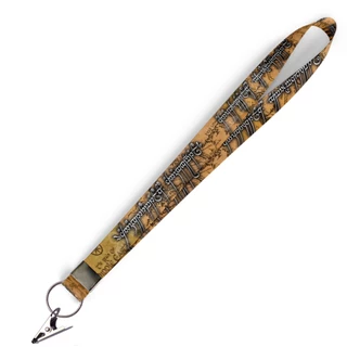 Cordão personalizado Senhor dos Anéis para Crachá com Jacaré e Argola