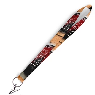 Cordão personalizado Lucifer para Crachá com Jacaré e Argola