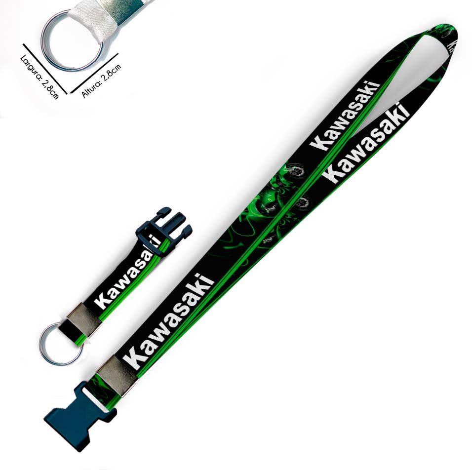Chaveiro para Moto Kawasaki Motos com Argola Tradicional