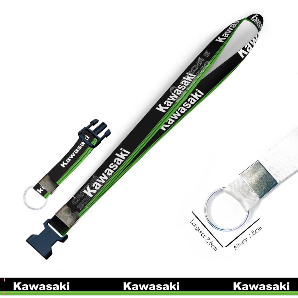 Chaveiro para Moto KAWASAKI MOTOS com Argola Tradicional