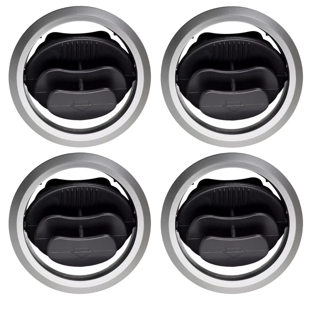 4 Difusor De Ar Gm Celta Prisma Ano 2007 Até 2016 Cor Prata