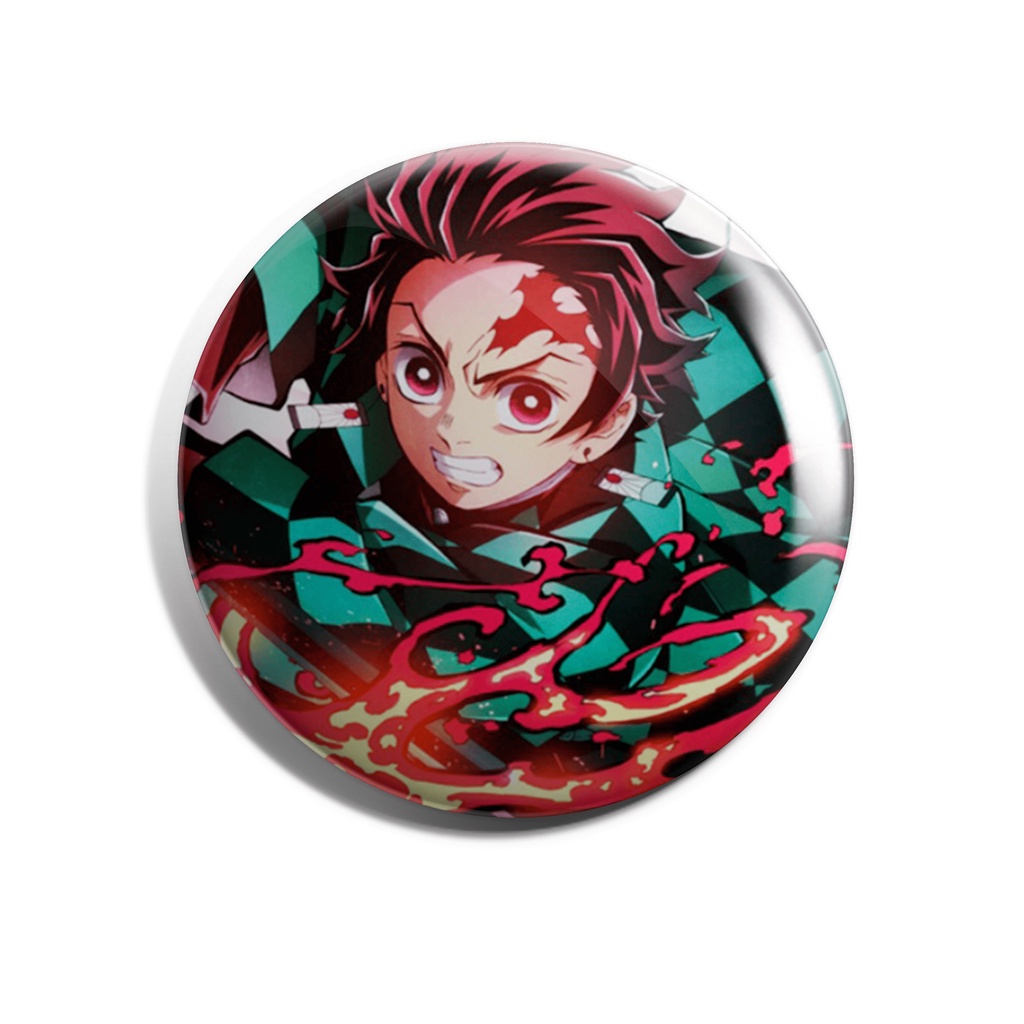 Bottom KIMETSU NO YAIB TANJIRO Bottom 3,5 cm botton (broche alfinete)  bottons de anime e desenho, desenhos e anime | Shopee Brasil