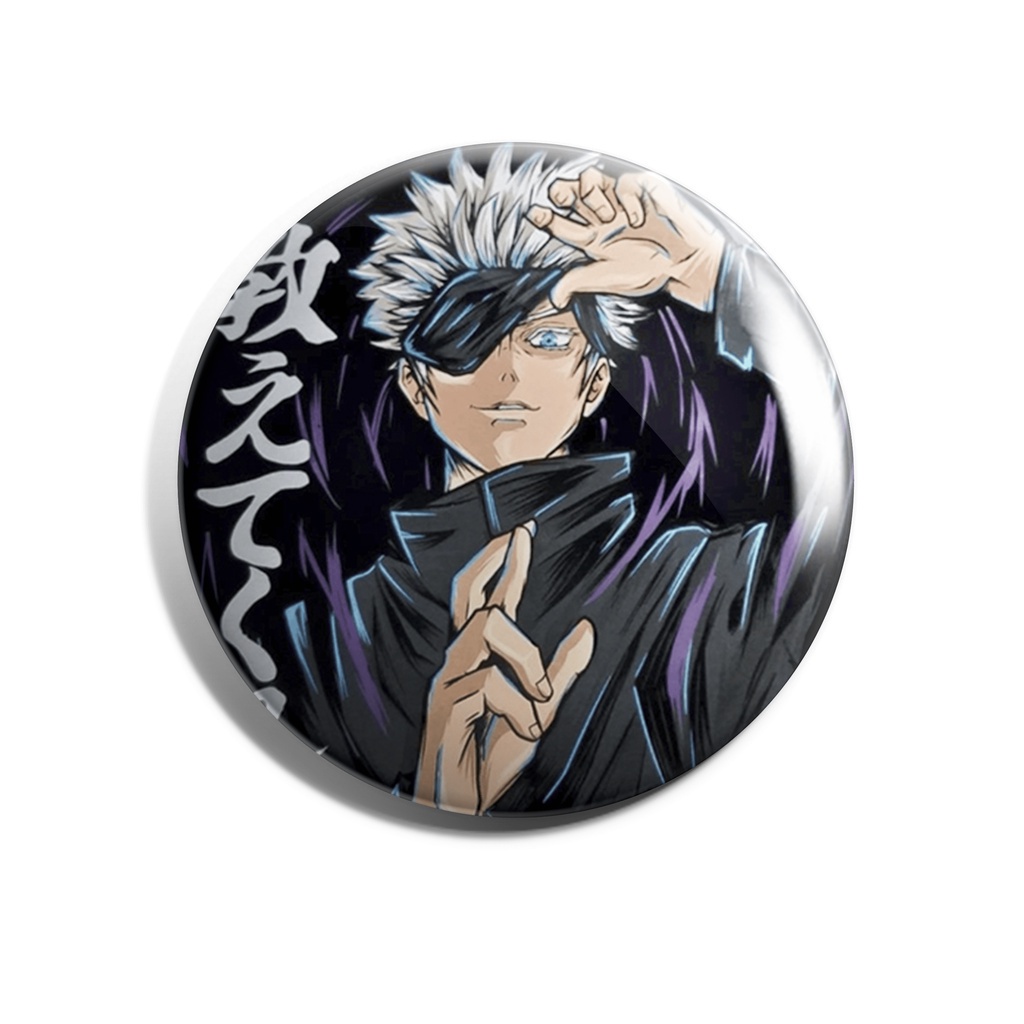 Botton JUJUTSU KAISEN SATORU GOJO Botton 3,5 cm botom (broche alfinete ...