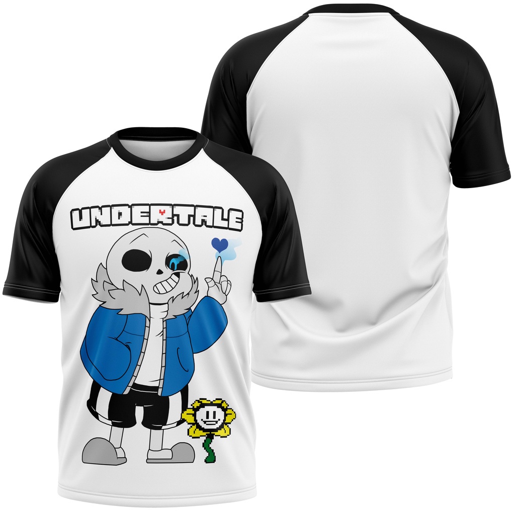 Camisa Camiseta Básica Unissex Skull Undertale