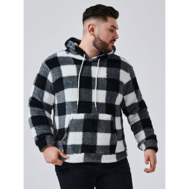 Blusa em Teddy xadrez moda Masculino Shopee Brasil