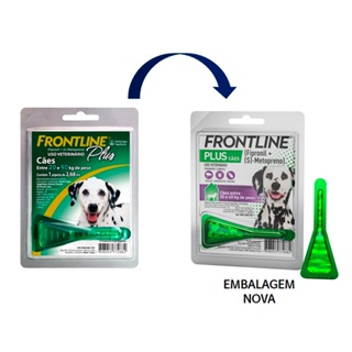 Frontline Plus Antipulgas E Carrapatos Cães 20 A 40Kg