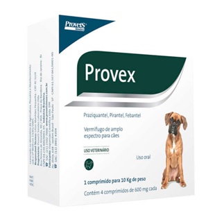 Vermifugo Cães Provex Provet 4 Comp