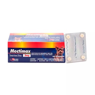 Vermifugo Mectimax 3Mg Agener Blister Com 4 Comprimidos