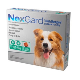 Nexgard Antipulgas E Carrapatos Cães 10,1 A 25 Kg