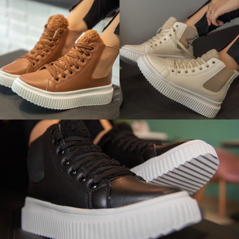 Bota Coturno Feminina Cano Curto Confortável Promoção