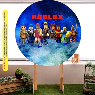 Painel Redondo Infantil Roblox Personagens 1,50x1,50