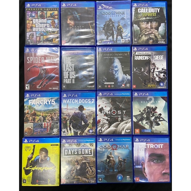 Jogos Ps4 - Fifa 22 - Gta V - Cyber Punk - Call of Duty - God Of