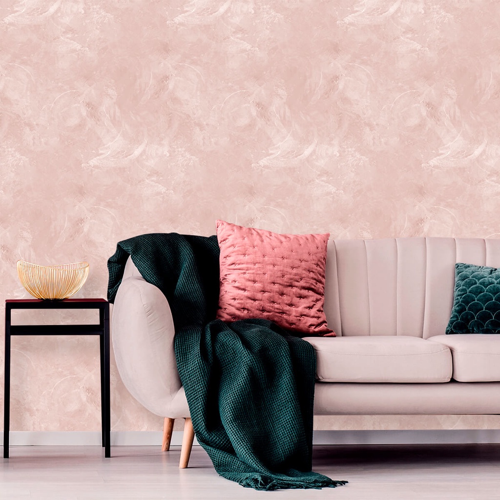 Papel de Parede Cimento Queimado Rose