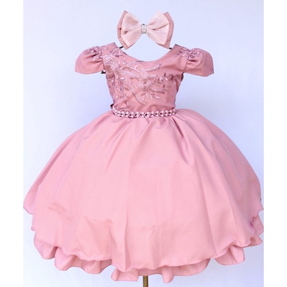 Vestido bonequinha best sale de luxo infantil