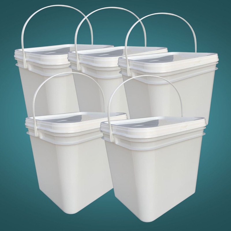 Balde para armazenar carne Retangular 3.6L - 5 Pçs