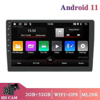 Rádio Para Carro Com Tela Grande De 10 Polegadas Android Stereo 2 Din Car Inverter Câmera Mirro GPS Link Bluetooth Multimídia Universal Video Player