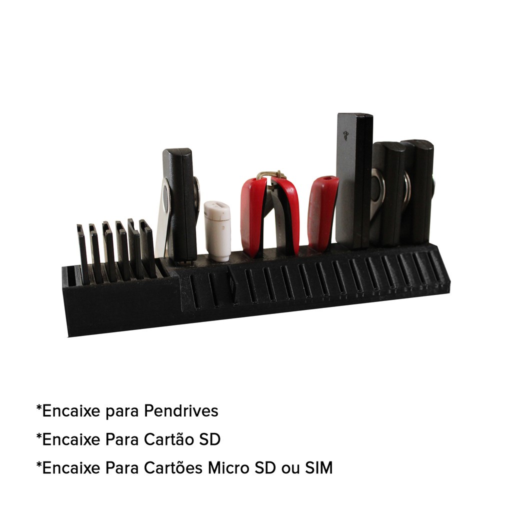 Suporte De Mesa Porta Cartão Sd Pendrive E Micro Sd O Melhor | Shopee ...