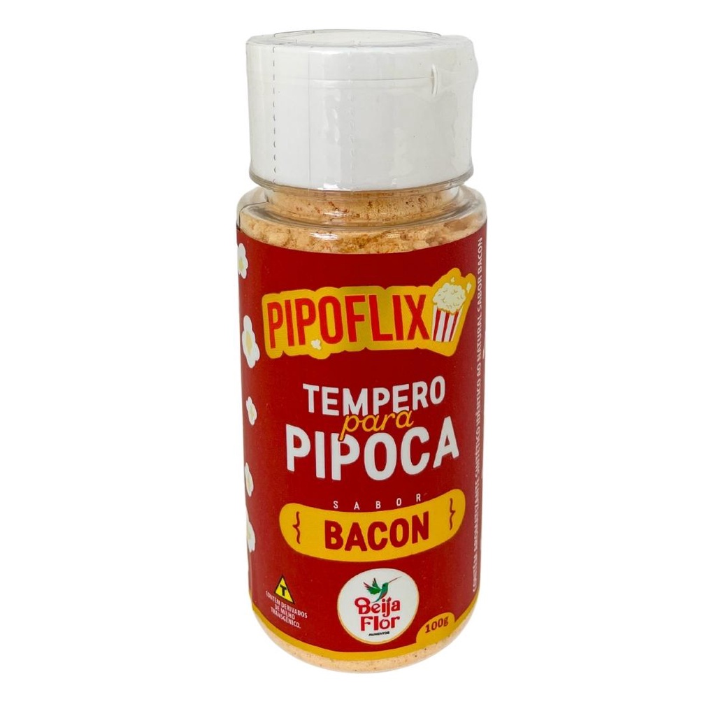 Tempero para Pipoca 100g Bacon - Pipoflix
