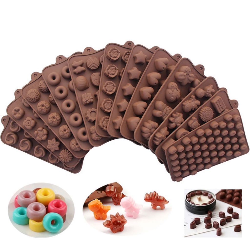 Forma de Silicone para Bombom Chocolate Gelo Moldes Sortidos solicitar no chat Tamanho 19x10cm