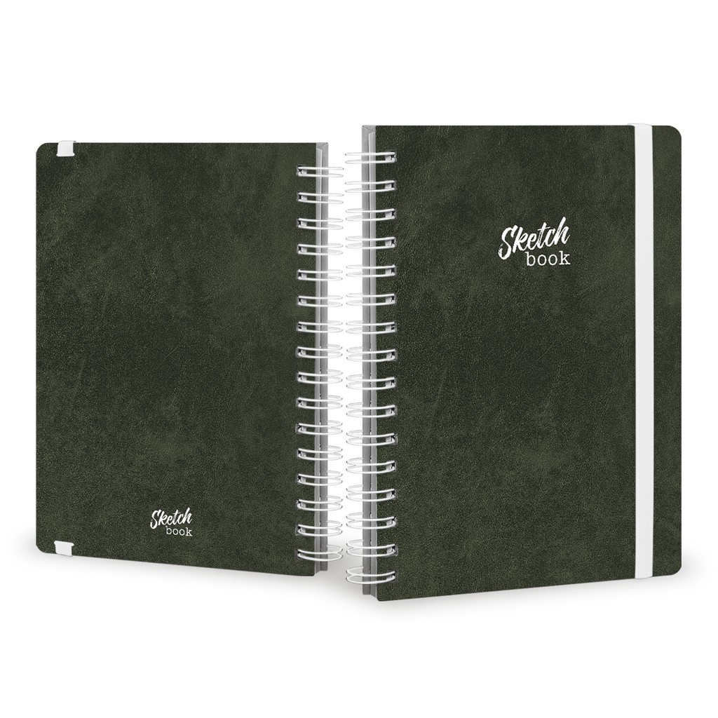 Caderno De Desenho Sem Linhas Capa Dura Luxo 90g 15x21cm 100 fls ...