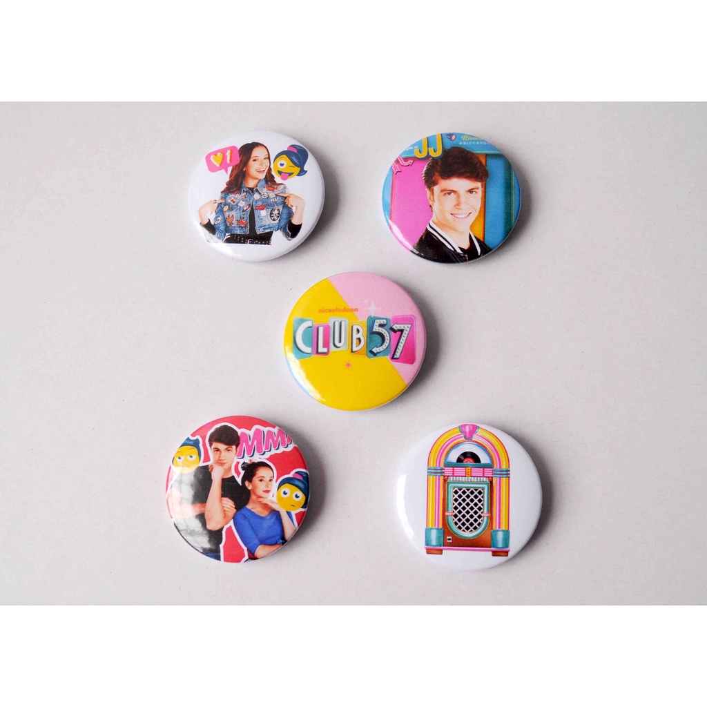 Club 57 Série -Pacote Botton /Broche /Button Club 57 Série