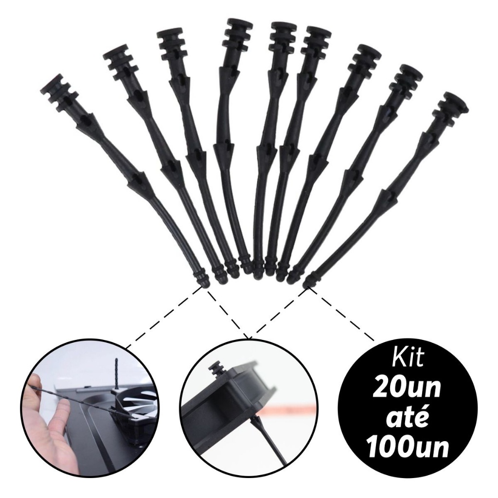 Parafuso Fixador Pino Para Cooler Fan Vetoinha Anti Vibração Absorção de Ruído 68mm