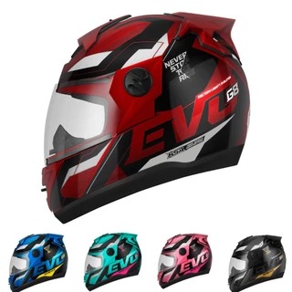 Capacete Moto Fechado Feminino e Masculino Piloto Pro Tork Evolution G8 Evo Viseira Cristal Lançamento