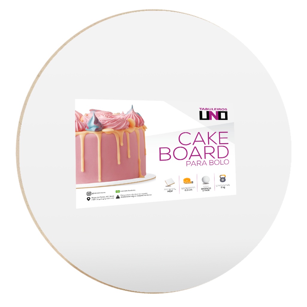 Cake Board MDF 30cm Margarida