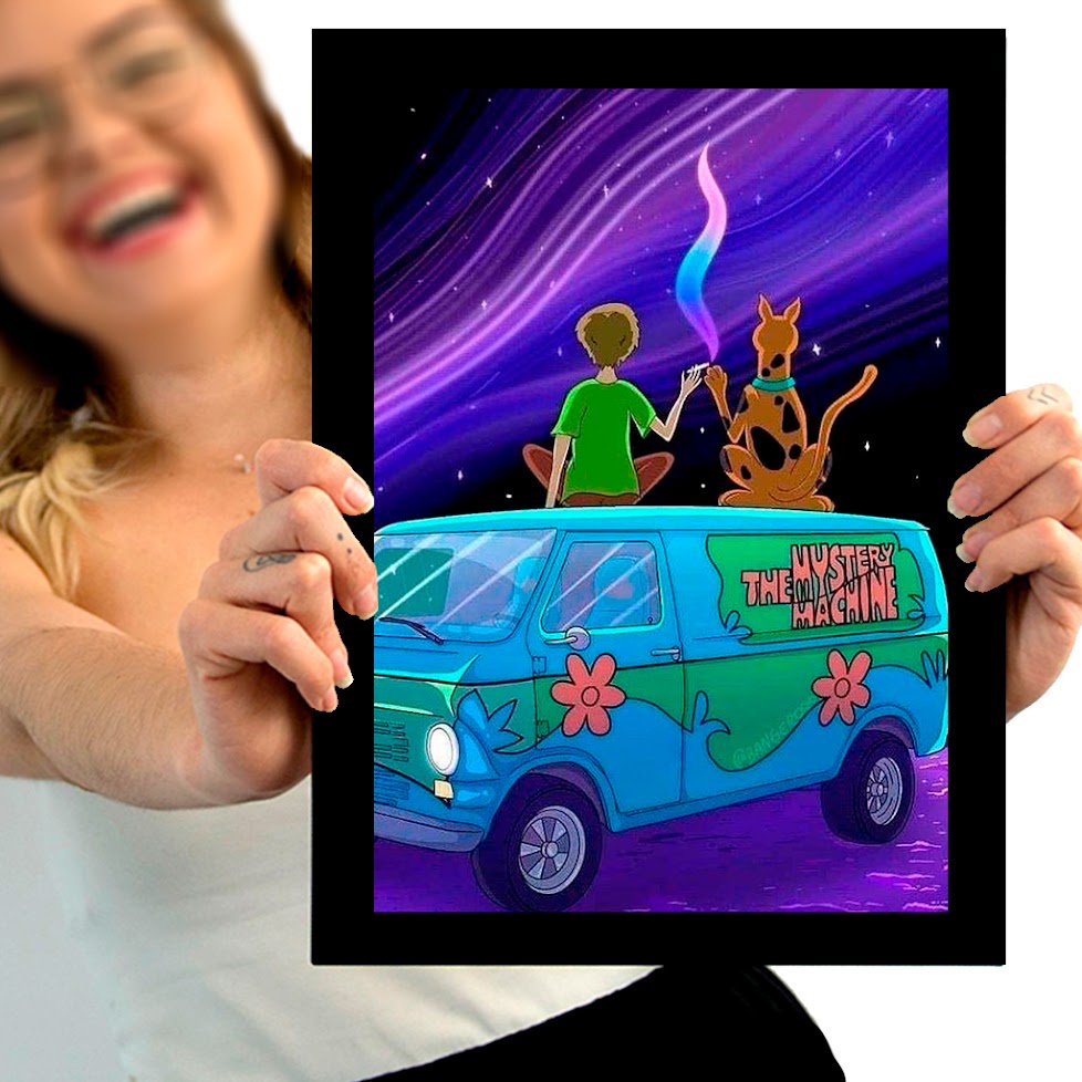 Quadro Scooby Doo A Modelo Shopee Brasil