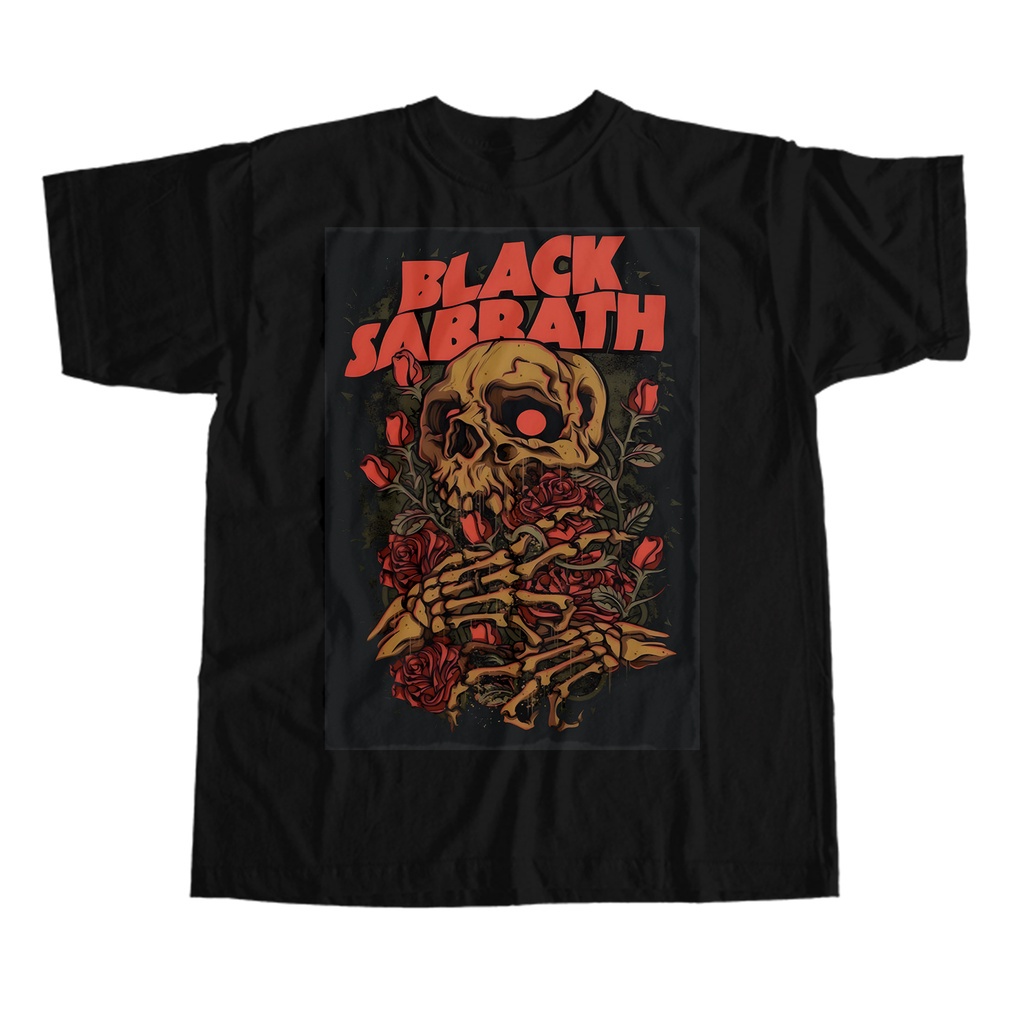 Camiseta Algodão Unissex unissex banda de rock Black Sabbath 