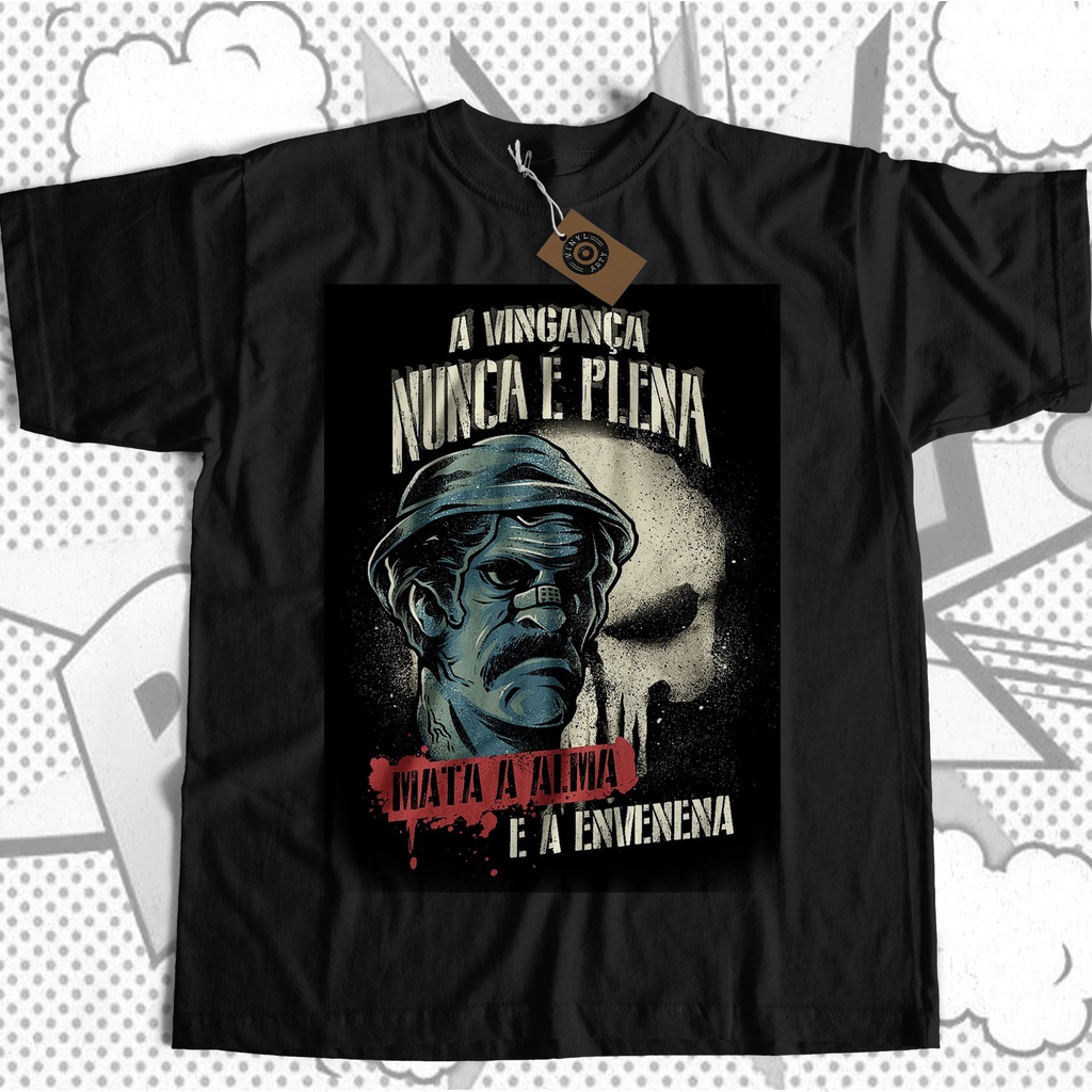 Camiseta Algodão Unissex Seu Madruga Gasntar Thug Life Chaves 
