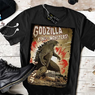 Camiseta Algodão Unissex Godzilla Camisa 