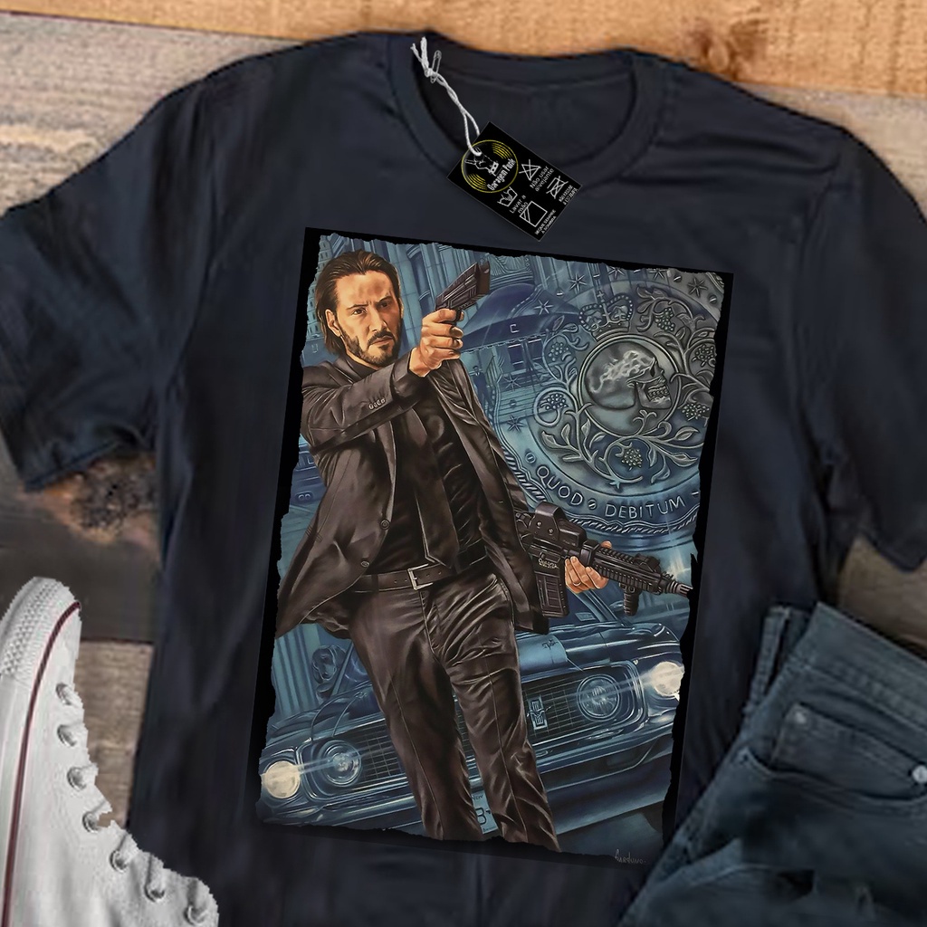 Camiseta Algod O Unissex John Wick Keanu Reeves Unissex Shopee Brasil