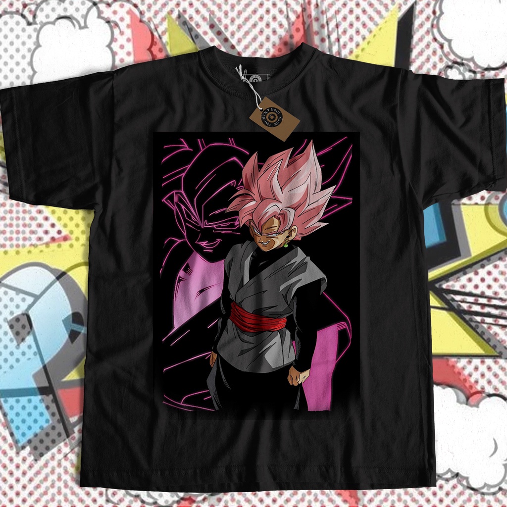 CAMISETA CAMISA GOKU BLACK KAMEHAMEHA DBZ ANIME MANGÁ DESENHO ANIMADO FULL  REF 0379