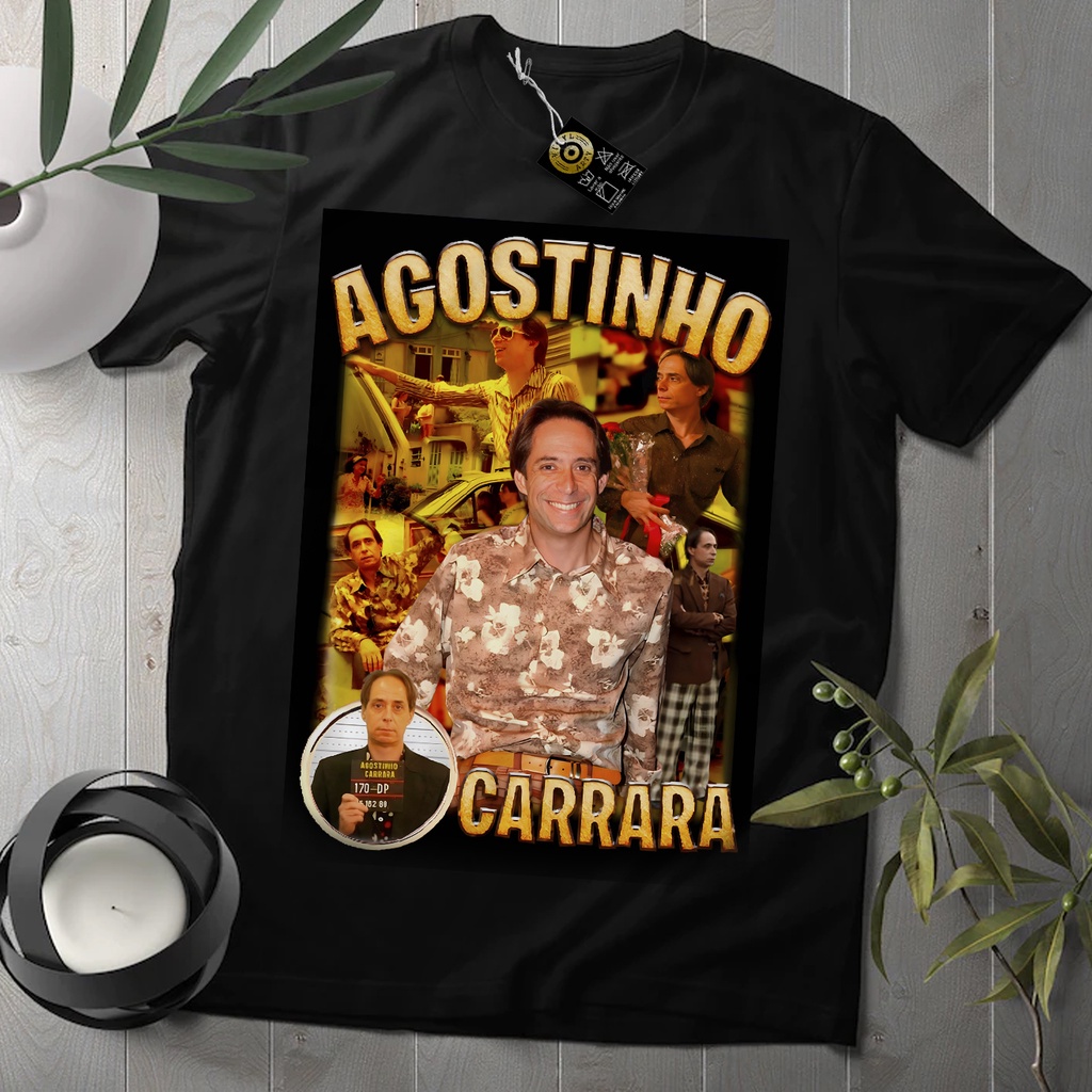 Camiseta Algodão Unissex T shirt Graphic Tees Agostinho Carrara A