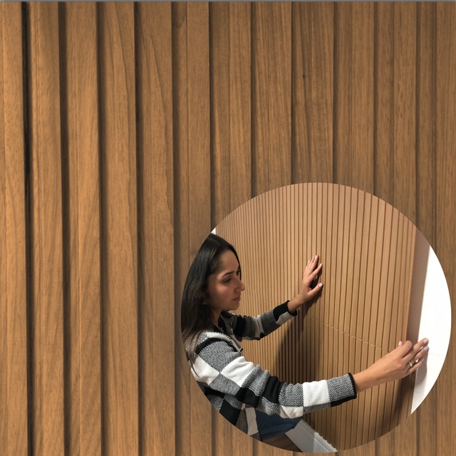 Placa Painel Ripado Revestimento De Parede 50x50 Original