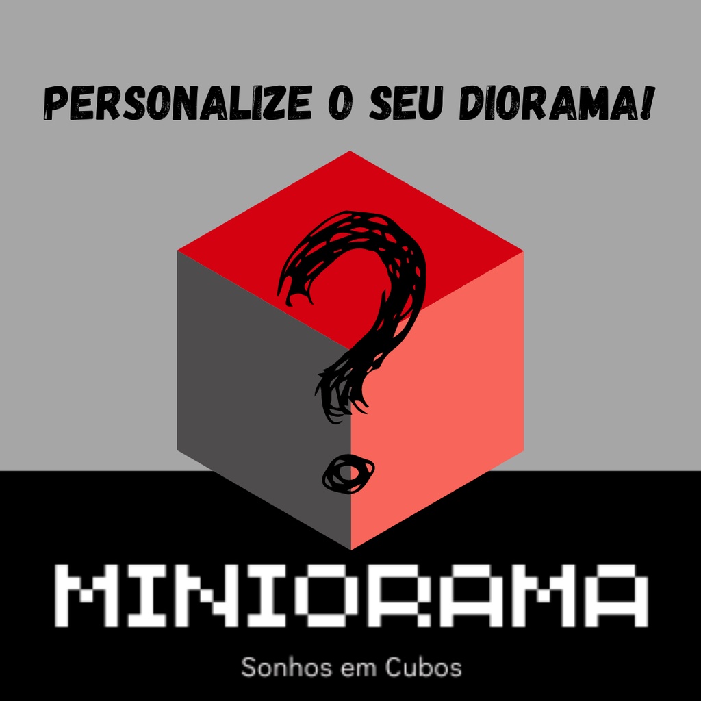 Diorama Cubo Personalizado 9x9x9